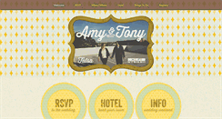 Desktop Screenshot of amyandtony.com