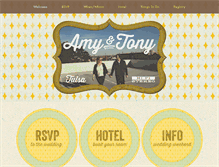 Tablet Screenshot of amyandtony.com